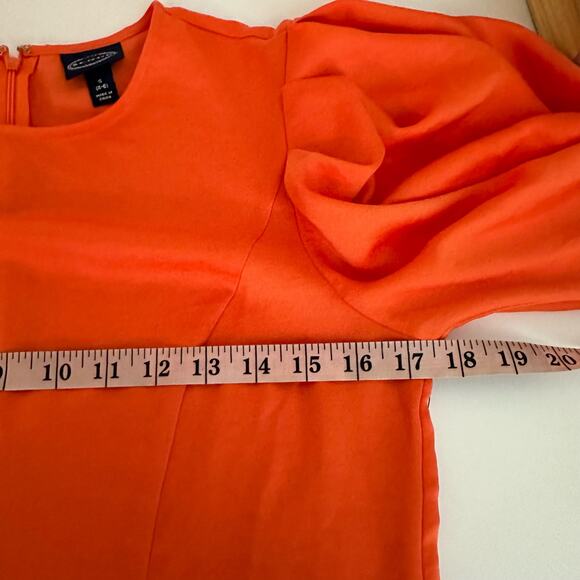 NEW Scoop Orange Blouson Sleeve Top Size Small - Picture 6 of 7
